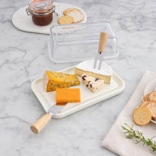 Kilner Glass Cheese Storage Dish with Dual Function - Home Deco London