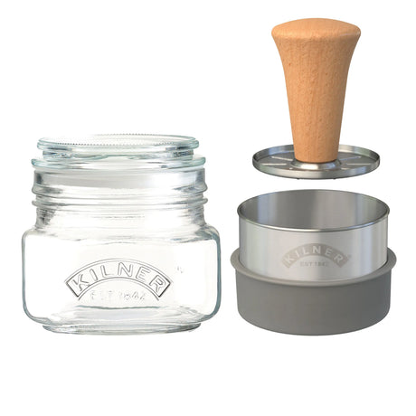 Kilner Mash And Store Set - 0.5L Glass Jar - Home Deco London