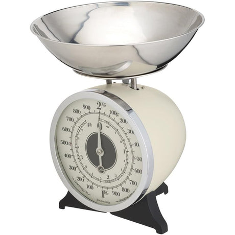 KitchenCraft Classic Mechanical Kitchen Scales Cream - Home Deco London