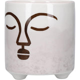 KitchenCraft Face Planter Pot Ceramic Indoor Plant Pot - Home Deco London