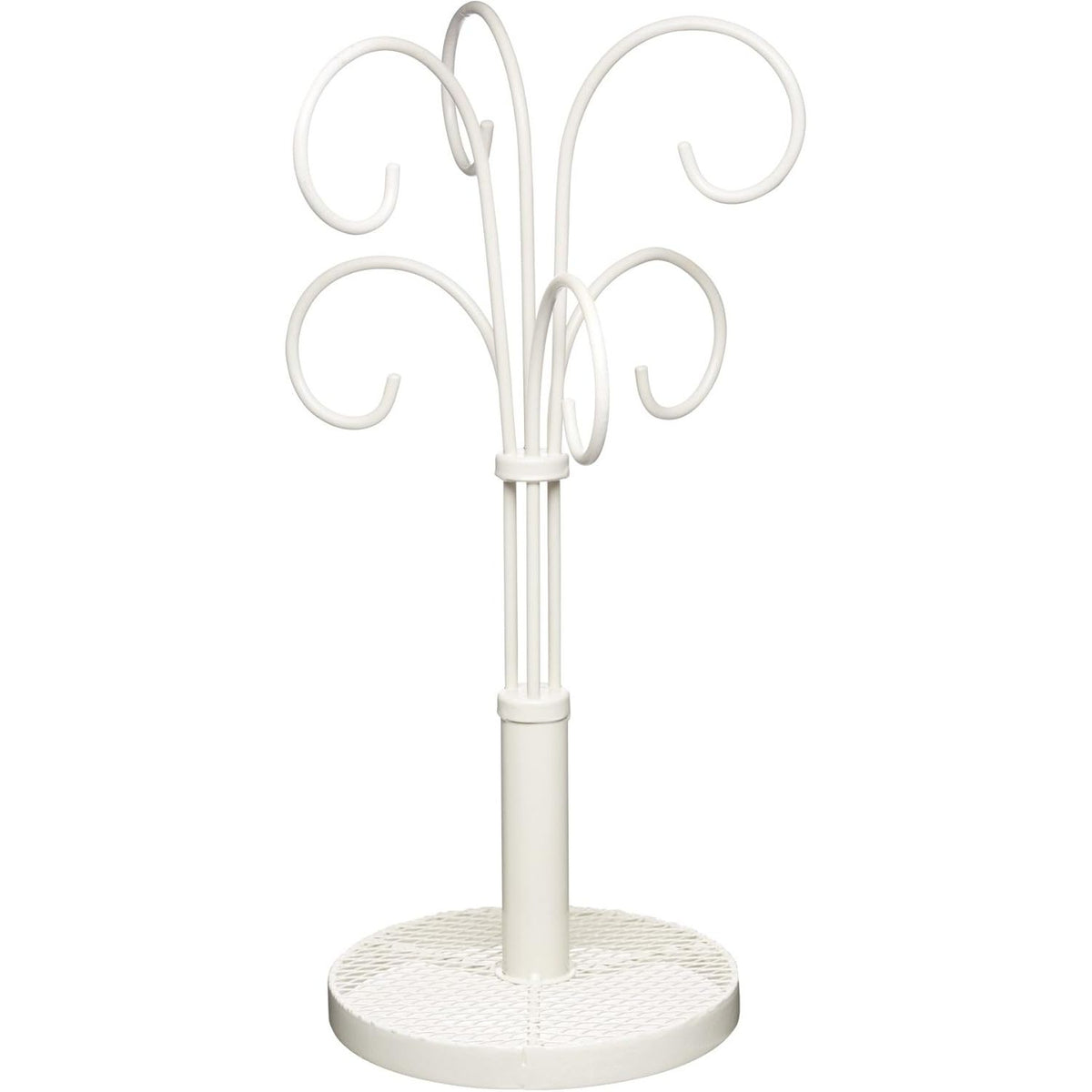 KitchenCraft Classic Collection Wrought Iron Mug Tree Stand Cream - Home Deco London