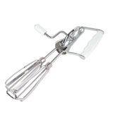KitchenCraft Manual Stainless Steel Rotary Whisk with Side Handle - Home Deco London