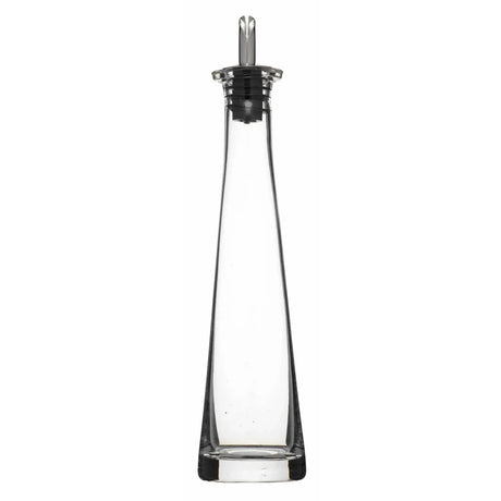 World of Flavours Italian Vinegar Bottle/Oil Pourer Glass Pyramid Design, 200 ml