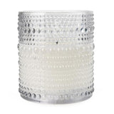 Smokey Black LED Candle in Embossed Glass - 10cm - Home Deco London