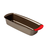 Pyrex asimetriA Metal loaf tin with silicone handle 30cm