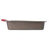 Pyrex asimetriA Metal loaf tin with silicone handle 30cm