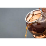 La Cafetière 1.2L Glass Copper Teapot with Infuser - Home Deco London