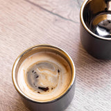 Set of two La Cafetière Double Walled Espresso Mugs ready for serving delicious espresso, ideal for any coffee lover.
