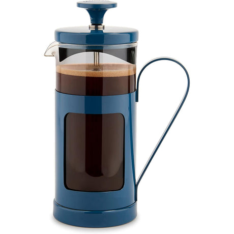 La Cafetière Monaco Glass Cafetiere 3 Cup Navy Blue - Home Deco London