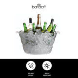 Barcraft Extra Large Acrylic Drinks Pail with Handles - Home Deco London