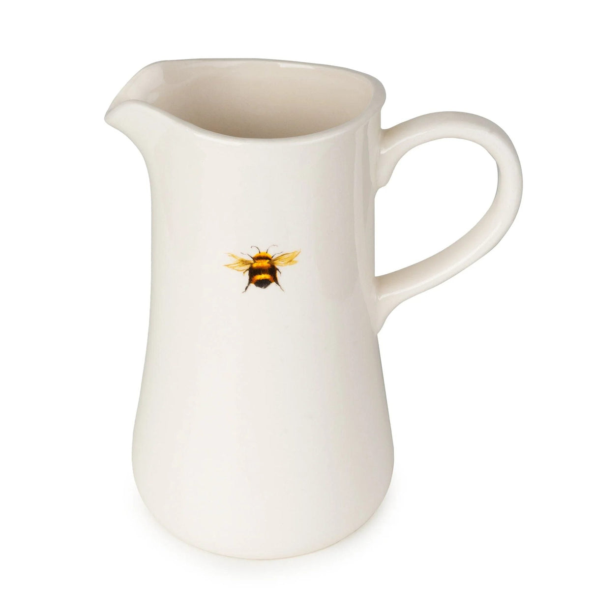 Large Decorative Ceramic Jug with Bee Design White - Home Deco London