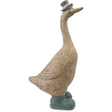 William Decorative Duck in Top Hat with Green Boots Large - Home Deco London