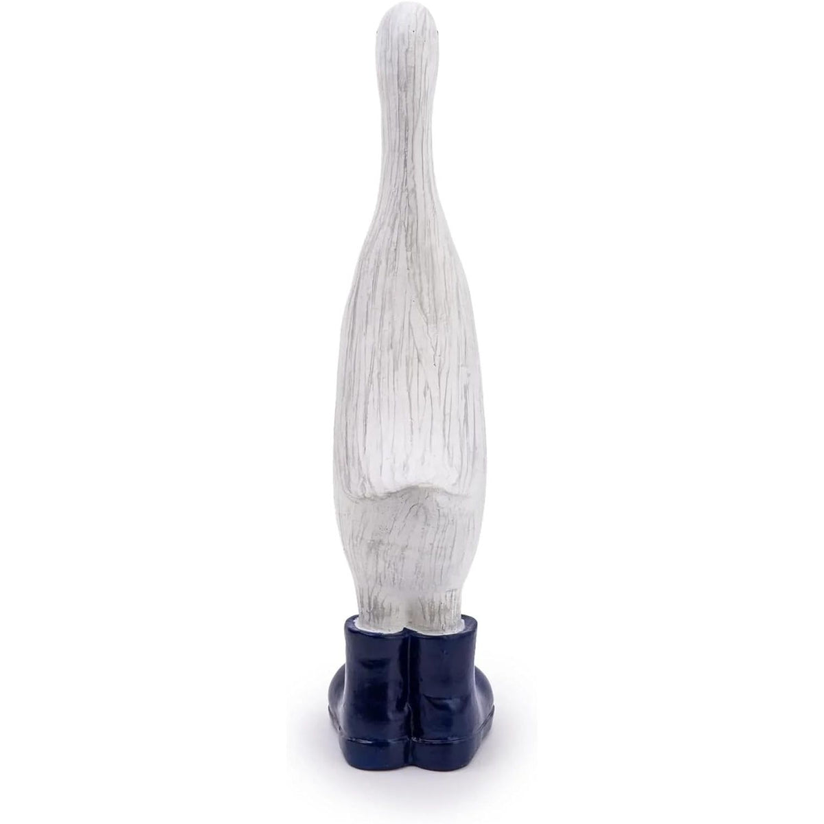 White Large Decorative Duck With Navy Wellies - Home Deco London