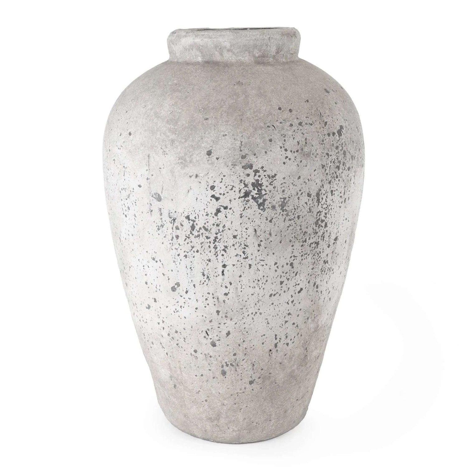 Medium Urn Vase - Rustic Stone Design 37.5cm - Home Deco London