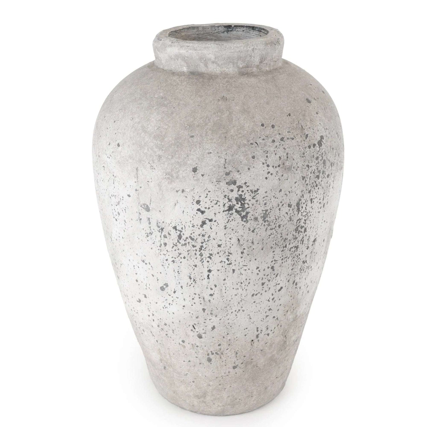 Medium Urn Vase - Rustic Stone Design 37.5cm - Home Deco London