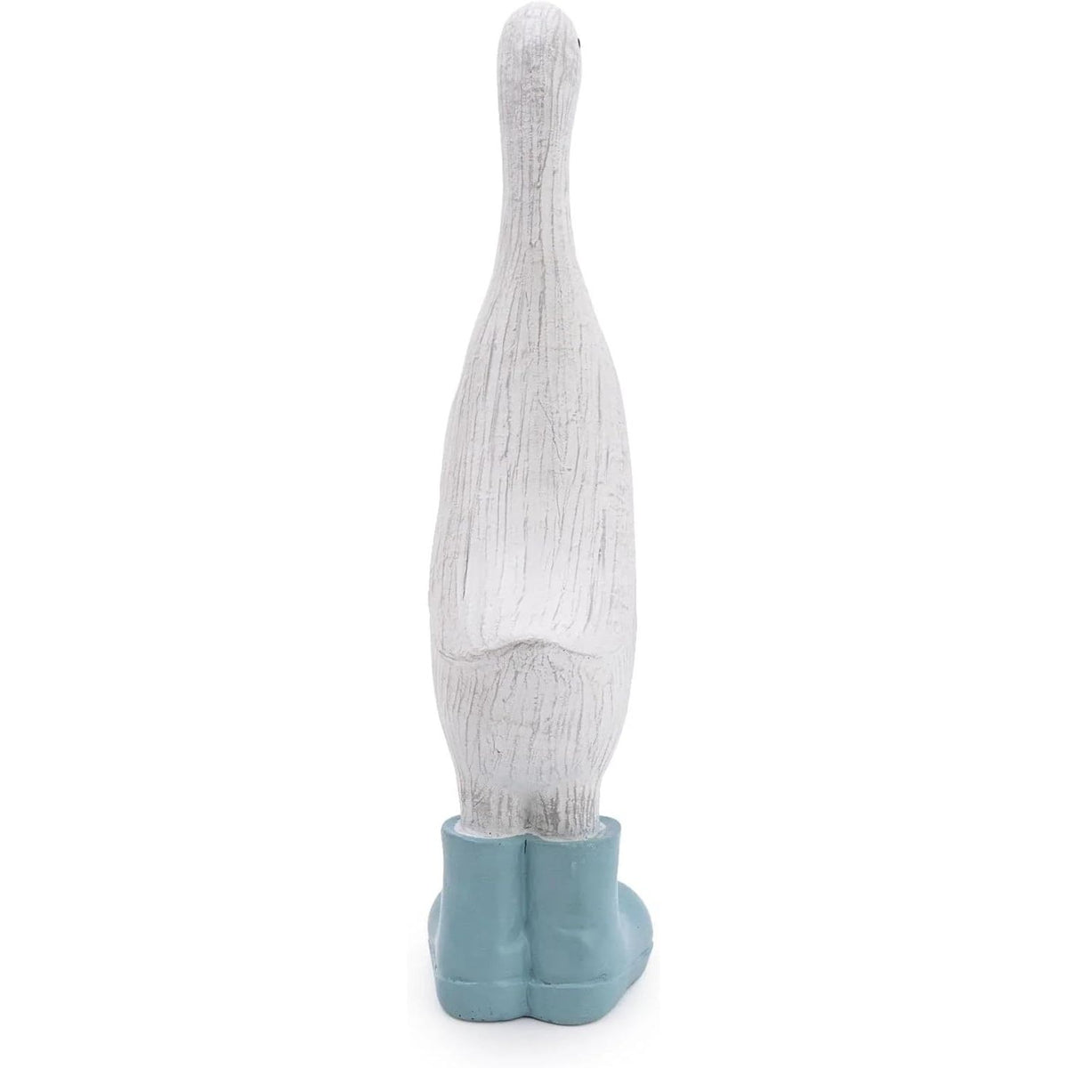 White Large Decorative Duck With Light Blue Wellies - Home Deco London