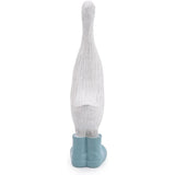 White Large Decorative Duck With Light Blue Wellies - Home Deco London