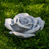 17.5Cm Large Stone Decorative Flower Resin Rose Ornament for Home Décor - Home Deco London