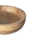 Large Mango Wood Bowl - Handcrafted Rustic Finish - Home Deco London