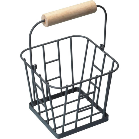 Living Nostalgia Wire Egg Basket with Handle - Home Deco London