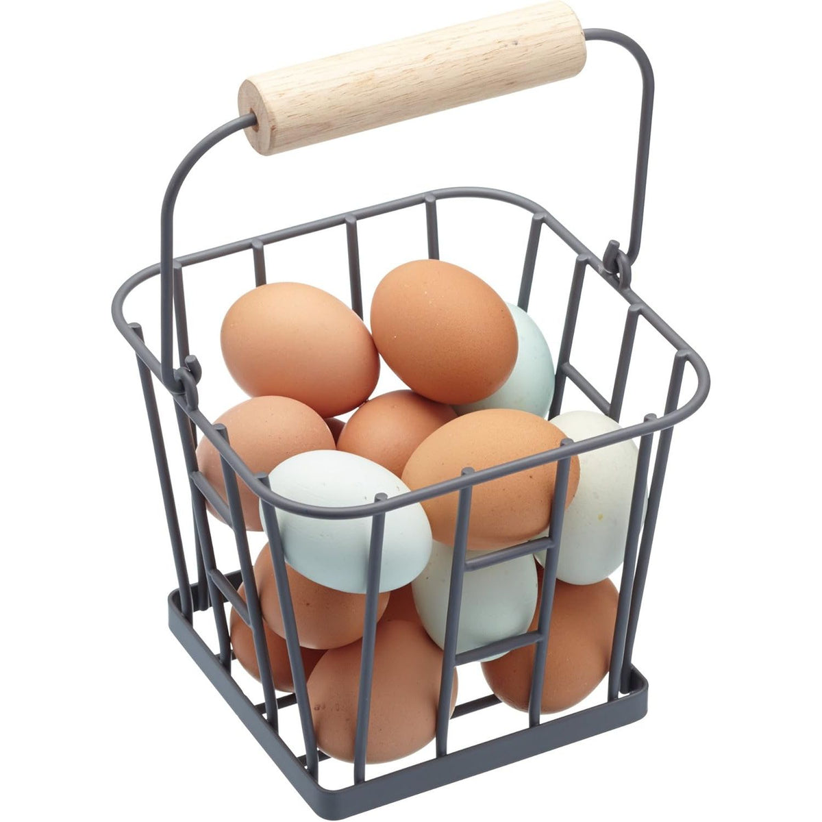 Living Nostalgia Wire Egg Basket with Handle - Home Deco London