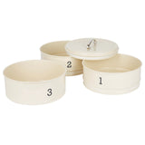Living Nostalgia Antique Cream Three Tier Cake Tin Set