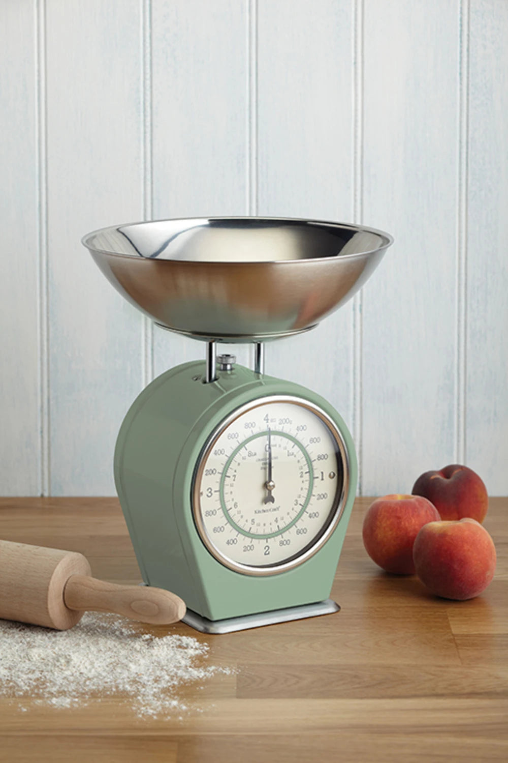 Living Nostalgia Mechanical Kitchen Scales - English Sage Green
