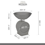 Living Nostalgia Mechanical Kitchen Scales - English Sage Green