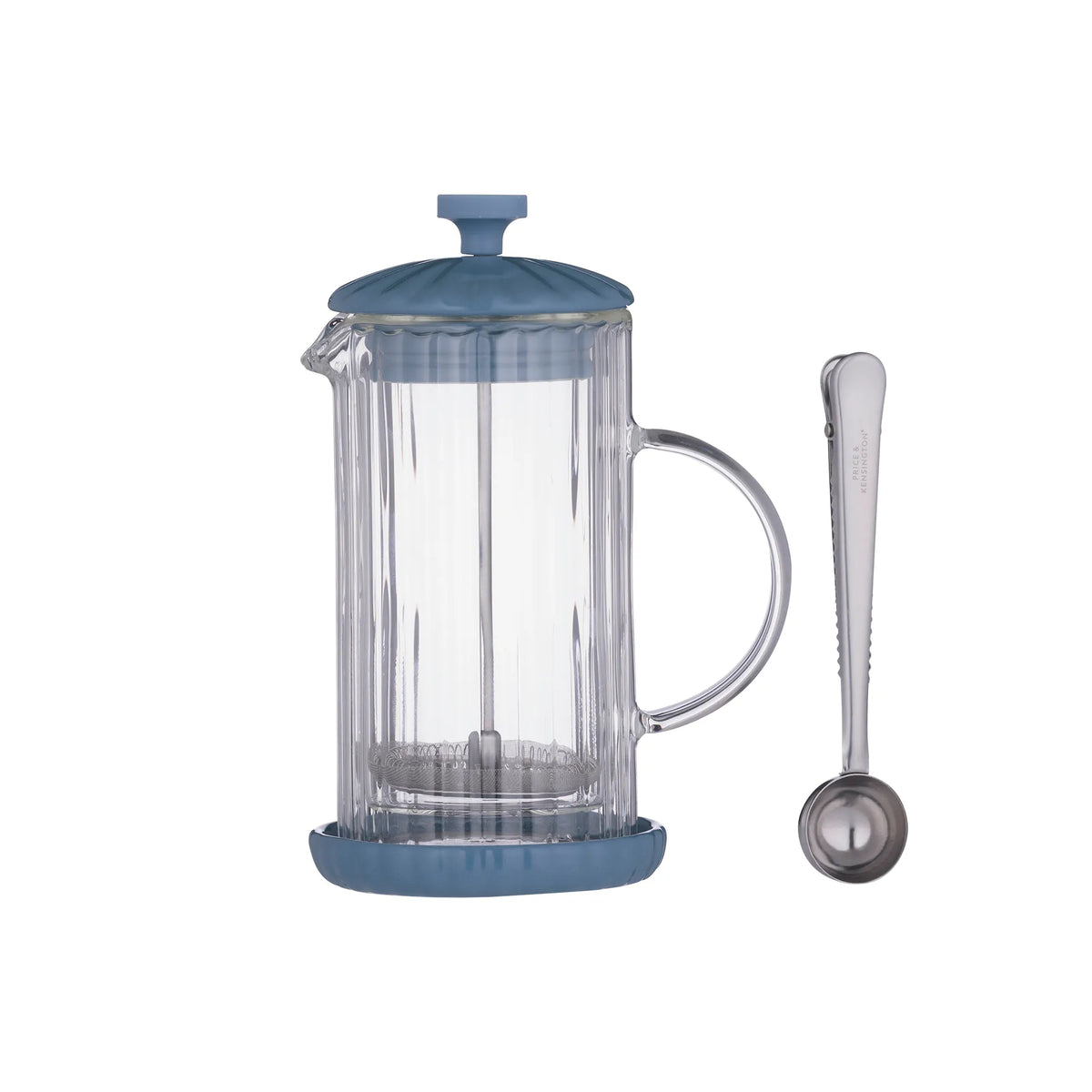 Price & Kensington Luxe French Press White Cafetiere 350ml Bluebell - Home Deco London