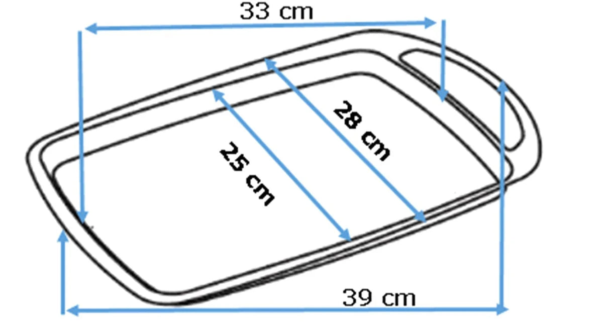 Pyrex asimetriA Metal baking tray with silicone handle