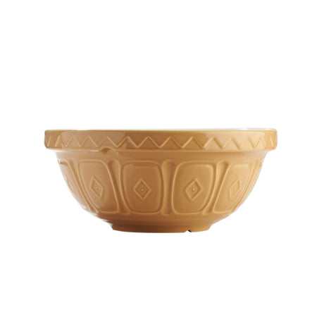 Mason Cash 24 cm Cane Stoneware Mixing Bowl - Chip Resistant, Dishwasher & Freezer Safe - Home Deco London