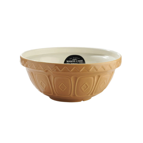 Mason Cash 24 cm Cane Stoneware Mixing Bowl - Chip Resistant, Dishwasher & Freezer Safe - Home Deco London