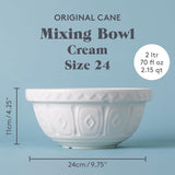 Mason Cash Colour Mix S24 24cm Cream Mixing Bowl - Home Deco London