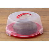 Mason Cash Round Cake Caddy with secure base, a stylish and practical cake storage container for any celebration.