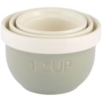 Mason Cash Bakers Options Sage Green White Measuring Cups Set - Home Deco London