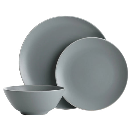 Mason Cash Classic Collection Grey 12 Piece Dinner Set - Home Deco London