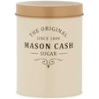Mason Cash Heritage Cream Sugar Storage Canister 1.3 Litre ideal for kitchen storage, featuring a durable coated steel exterior.
