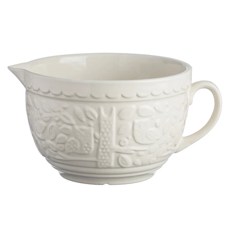 Mason Cash In The Forest 2L Mixing Bowl With Handle - Charming Woodland Design for Easy Pouring - Home Deco London