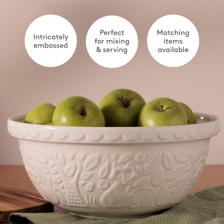 Mason Cash In The Forest Cream Mixing Bowl 29cm - Home Deco London