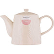 Mason Cash in The Meadow Teapot 800ml, featuring an elegant embossed floral design. A durable stoneware teapot perfect for brewing tea.