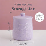 Dimensions of Mason Cash In the Meadow Small Storage Jar 800ml, showcasing its practical size as a kitchen storage jar.
