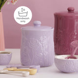 Mason Cash In the Meadow Small Storage Jar 800ml, handwashing reminder, emphasizing its durability as a kitchen storage jar.