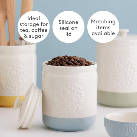 Mason Cash Home To Roost Medium Blue Storage 1LT - Home Deco London