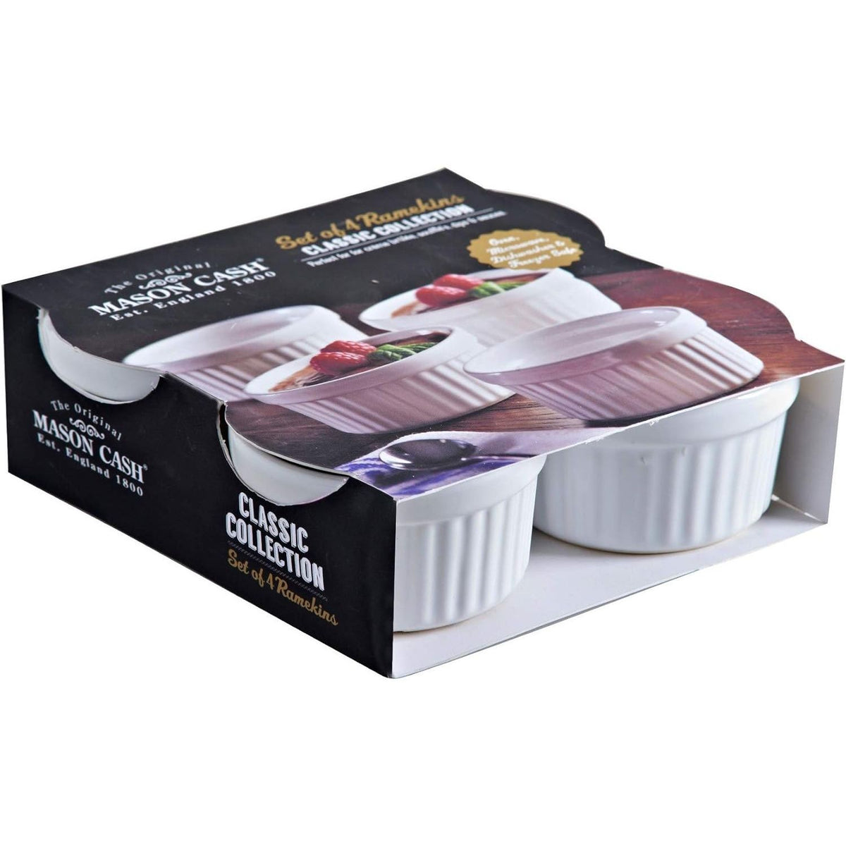 Mason Cash Ramekin Set of Four Classic White 9cm - Home Deco London