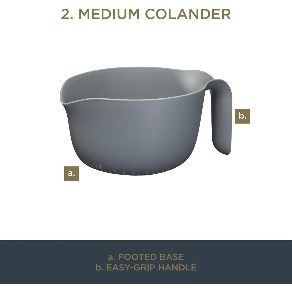 MasterClass Smart Space Mixing Bowl Set with Colander and Measuring Jug - Home Deco London