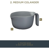 MasterClass Smart Space Mixing Bowl Set with Colander and Measuring Jug - Home Deco London