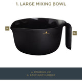 MasterClass Smart Space Mixing Bowl Set with Colander and Measuring Jug - Home Deco London