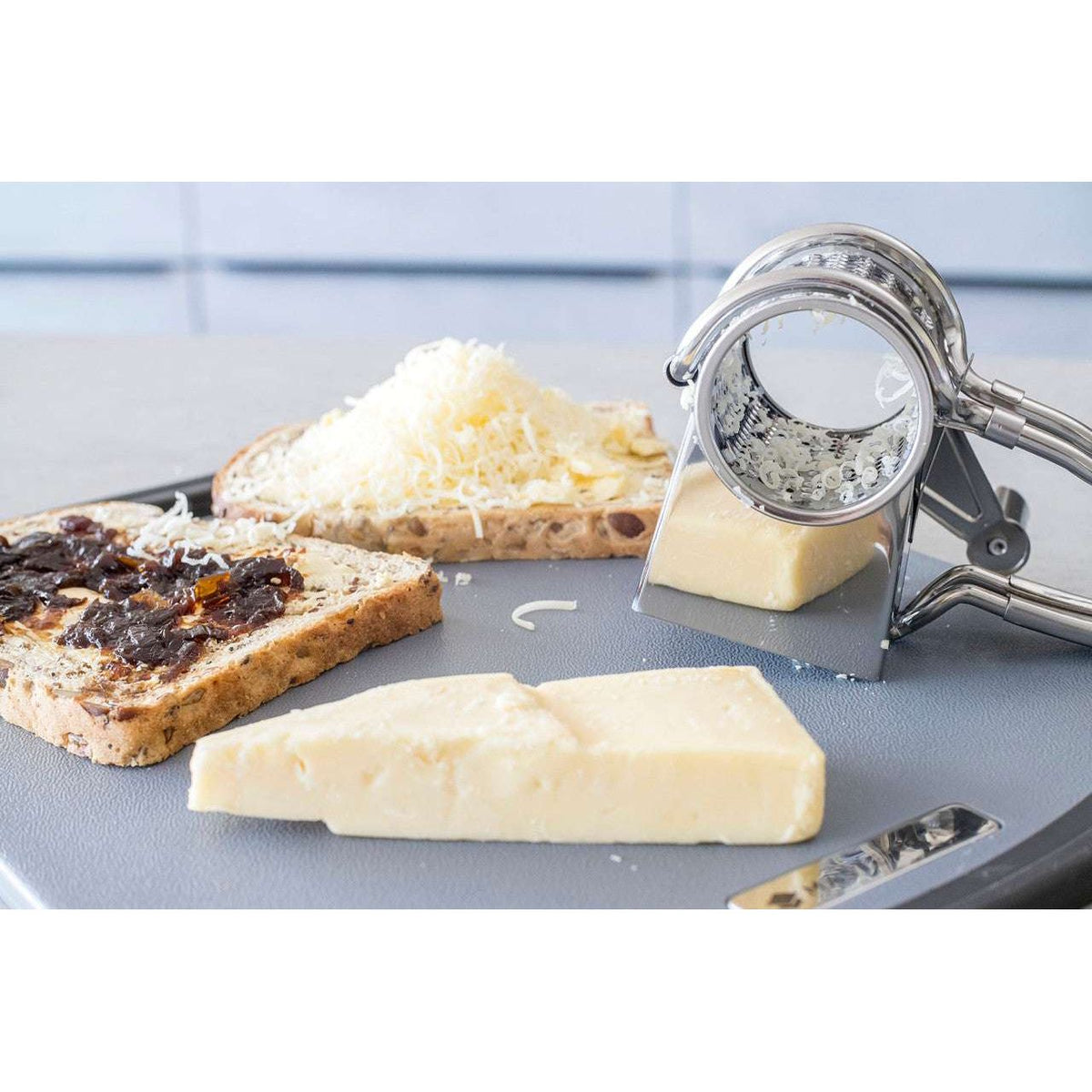 MasterClass Deluxe Rotary Cheese Grater - Stainless Steel - Home Deco London