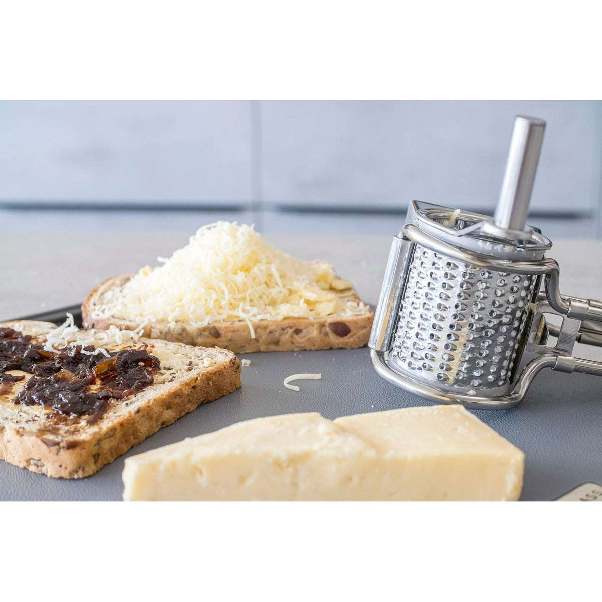 MasterClass Deluxe Rotary Cheese Grater - Stainless Steel - Home Deco London