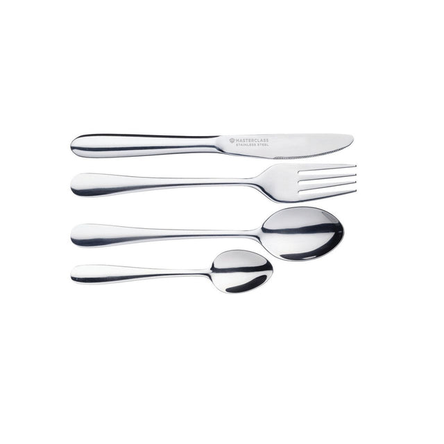 MasterClass 4 Piece Children's Cutlery Set Stainless Steel - Home Deco London